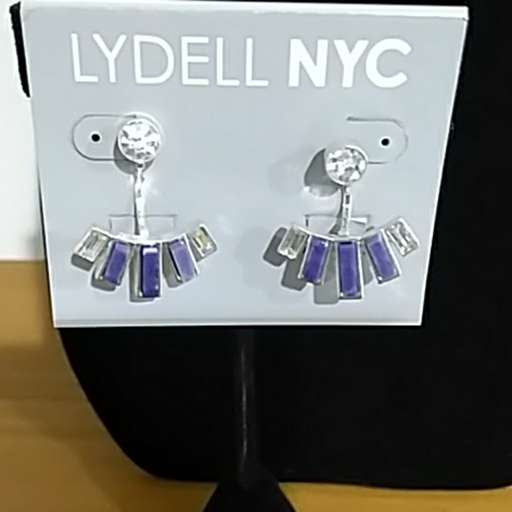 3/$18 Lydell Nyc Earrings - Blue - New - Lot 572